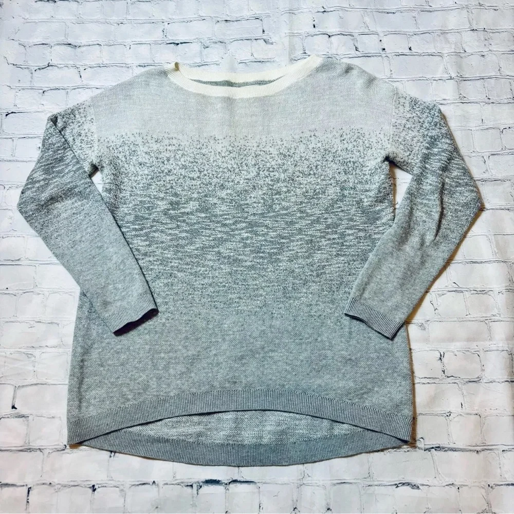 Lou & Grey Ombre Gradient Cotton Blend Sweater Women's Size XS - Picture 7 of 11